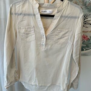 Carve Designs Off-White Textured Blouse